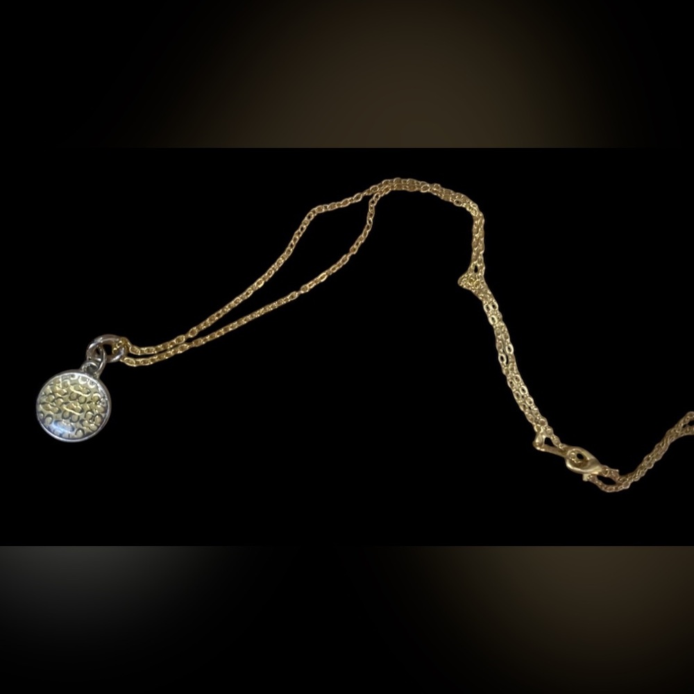 Coach Large Yellow Enamel Signature Logo Disc Pendant Necklace - Picture 8 of 8